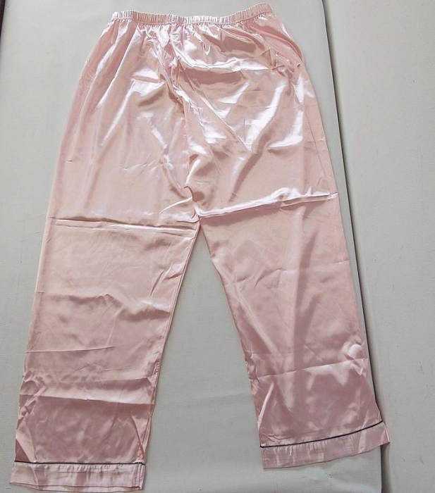 Set pijamale din satin pentru femei SWOMOG, scurte/lungi, 7 piese, rosu, XL [8]