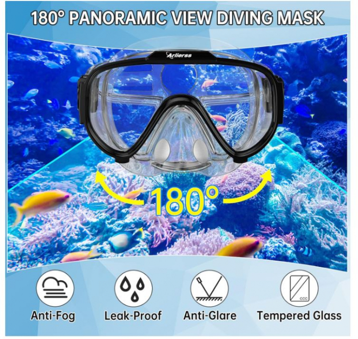 Set snorkeling Arlierss, masca + tub [6]