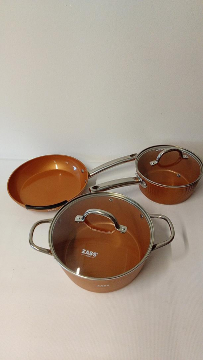 Set vase antiaderente din aluminiu turnat sub presiune 5 piese Zass Gourmet Osnabruck ZG-ACS 04 [2]