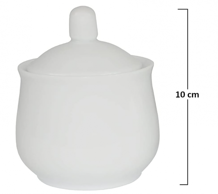 Set zaharnita si latiera din porțelan, recipiente pentru lapte și zahăr Provance, cu capac [6]