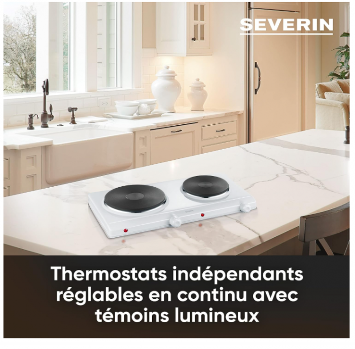 Severin S71042 Plita dublă, 2500 W, DK 1042, oțel inoxidabil [4]