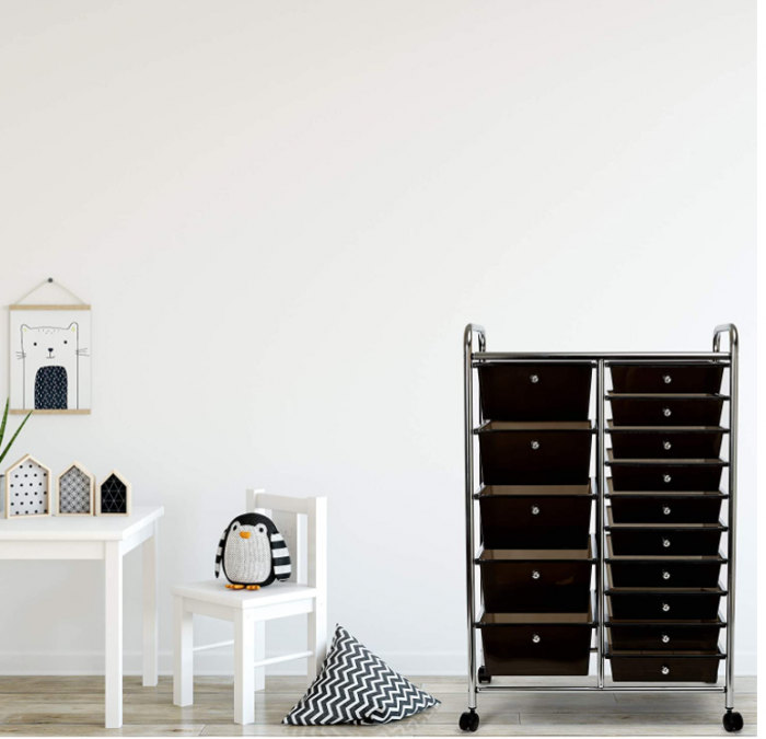 Seville Classics Dulap organizator cu roti, 39 x 64 x 97 cm [4]