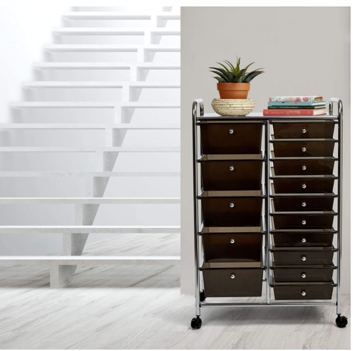 Seville Classics Dulap organizator cu roti, 39 x 64 x 97 cm [3]