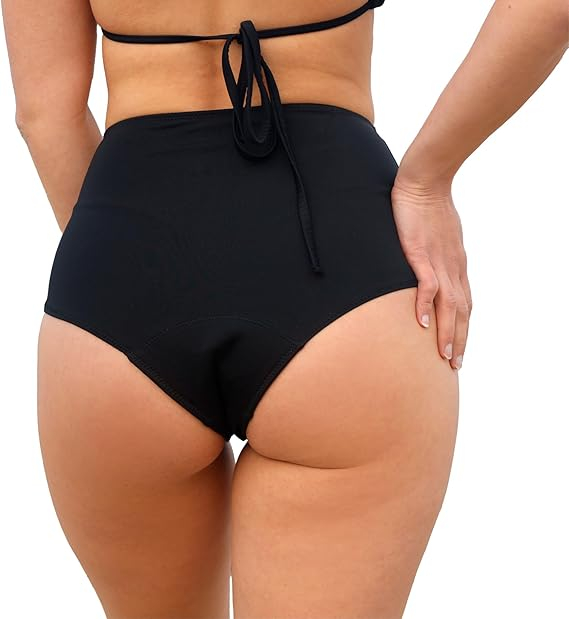 Slip de baie menstrual pentru femei MYLILY, Bikini negru, M [2]
