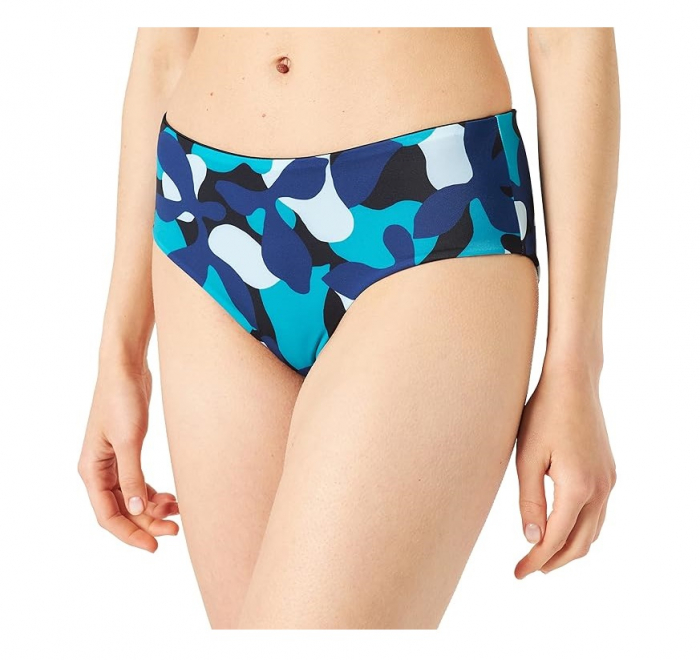 Slip de baie pentru fete Sloggi Flower Horn Mid Waist, Bikini albastru, L [1]