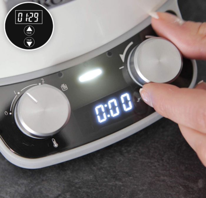 Slow cooker Crockpot, digital, vas compatibil cu foc și inducție, 6L, Oțel inoxidabil, alb [CSC027X] [7]