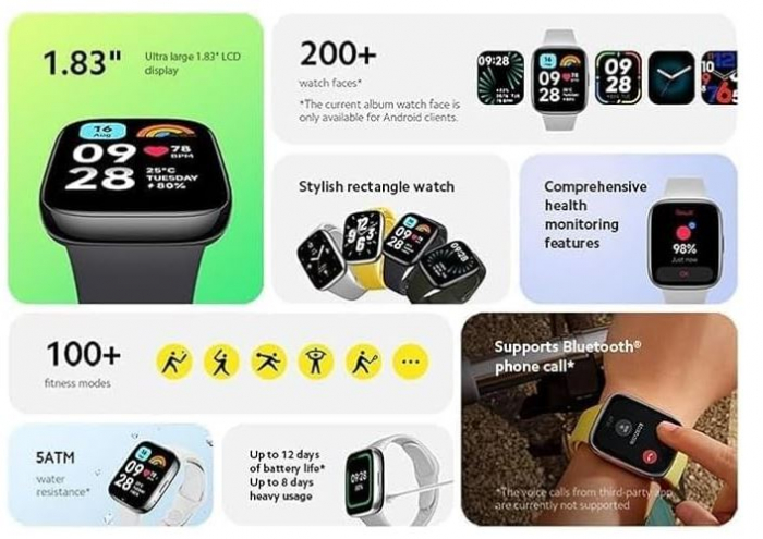 Smartwatch Xiaomi Redmi Watch 3 Active [10]