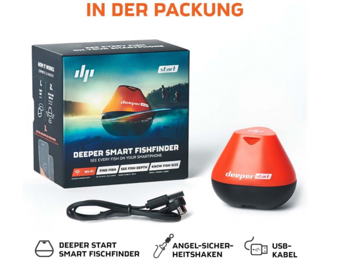 Sonar pescuit Deeper Start Smart Fish Finder, cu aplicație [5]