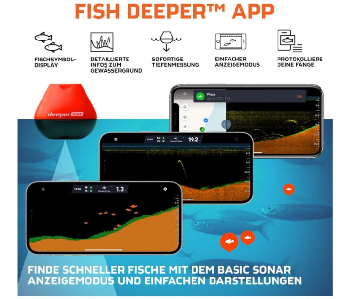 Sonar pescuit Deeper Start Smart Fish Finder, cu aplicație [6]