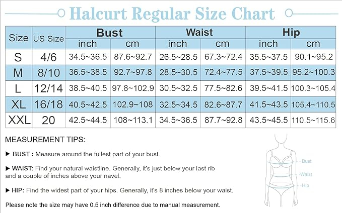 Sort de baie pentru femei Halcurt, talie inalta, negru, 2XL [6]