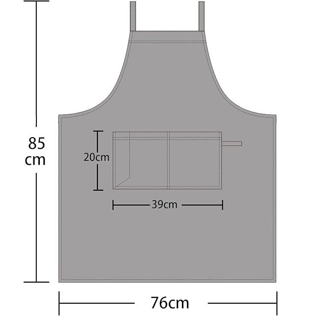 Șorț de denim reglabil, Pincy, multifunctional, unisex [6]