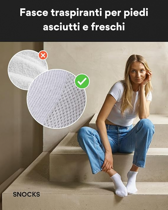 Şosete scurte unisex Snocks, Albastru închis, 39-42 [3]