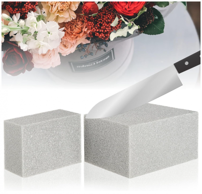 Spumă florală Com-Four pentru flori proaspete sau flori uscate, 3 bucati [3]