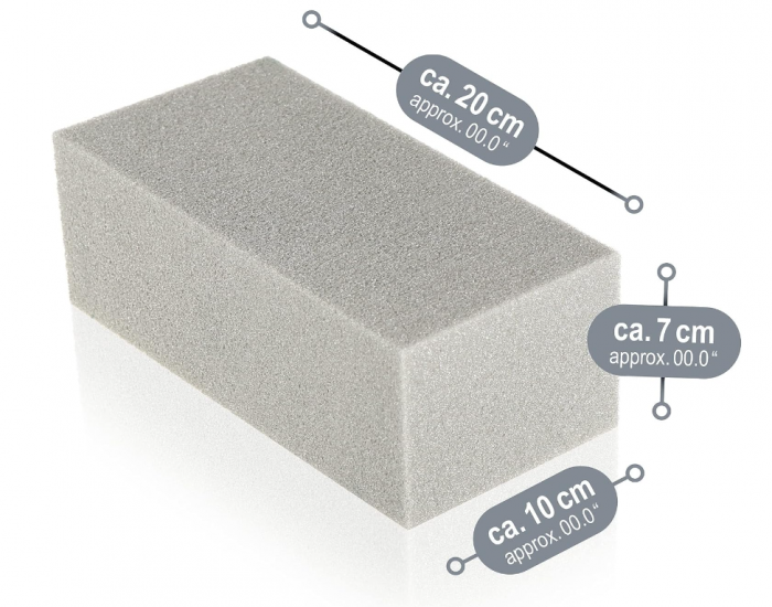 Spumă florală Com-Four pentru flori proaspete sau flori uscate, 3 bucati [6]