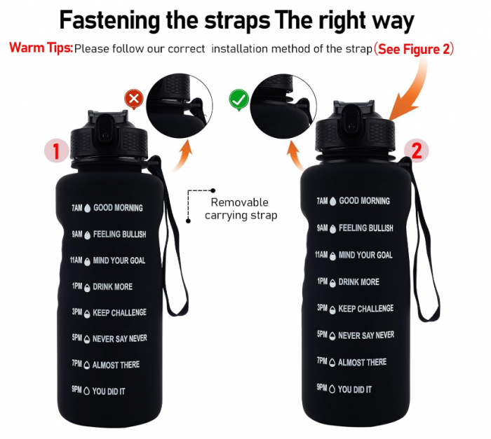 Sticlă de apă WIEDALK 1.5L, material Tritan fără BPA [3]