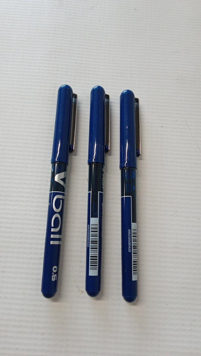 Stilou Roller Pilot V-Ball, 0.5 mm, Albastru, Pachet de 3 [2]