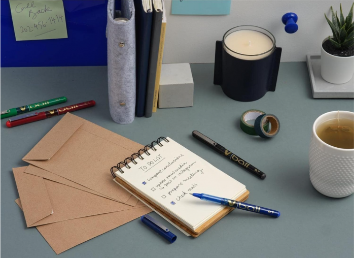 Stilou Roller Pilot V-Ball, 0.5 mm, Albastru, Pachet de 3 [6]