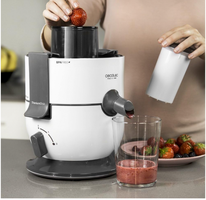 Storcator de fructe si legume Cecotec StrongTitanium 19000, 650 W (alb) [4]