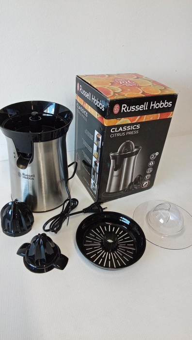 Storcator electric de citrice Russell Hobbs, oțel inoxidabil periat, 2 direcții de rotație, 2 conuri interschimbabile, 22760-56 [2]
