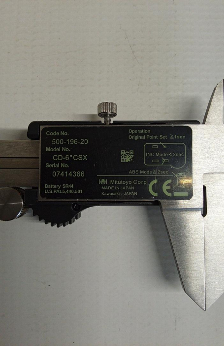 Subler digital Mitutoyo digimatic caliper 500-196-20 CD-6'' CSX [2]