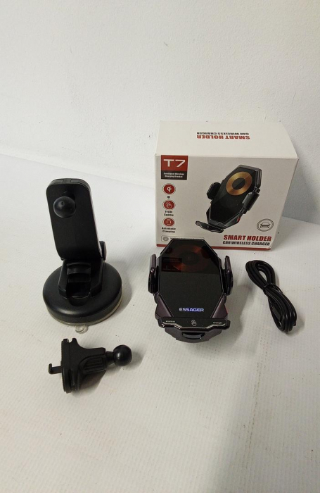 Suport auto cu incarcator pentru telefon mobil ESSAGER, cu ventuza [2]