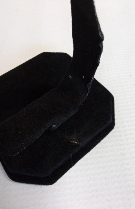 Suport ceas Tip C, din catifea neagra, UKCOCO [2]