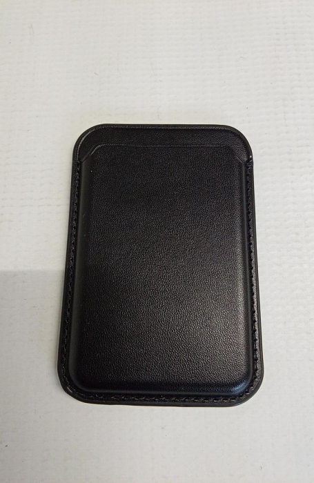 Suport de carduri magnetic pentru telefon, din piele, compatibil cu cu Magsafe, negru [3]