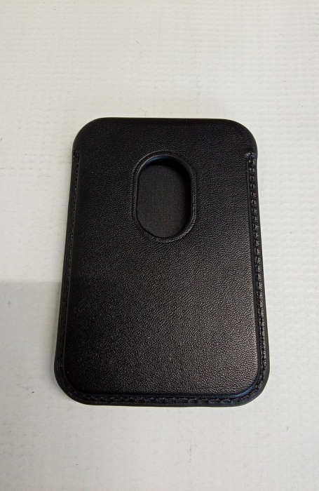 Suport de carduri magnetic pentru telefon, din piele, compatibil cu cu Magsafe, negru [2]