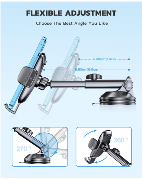 Suport de telefon auto CIRYCASE, universal [7]