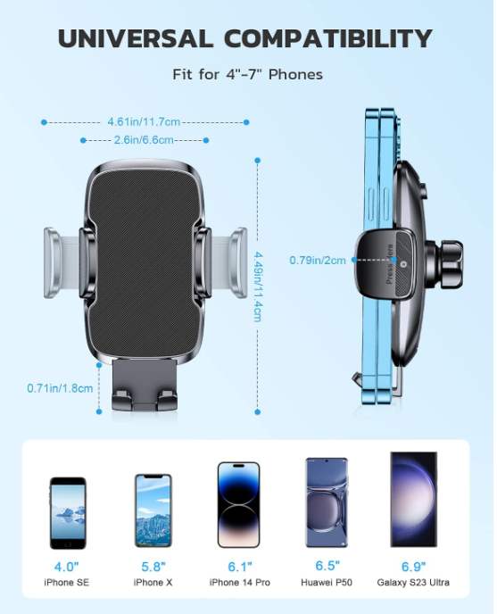 Suport de telefon auto CIRYCASE, universal [8]