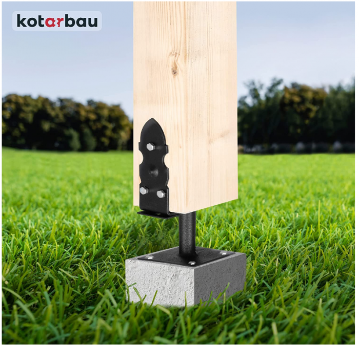 Suport fixare stalpi KOTARBAU, negru, 120-200 mm, 05907465903394 [2]