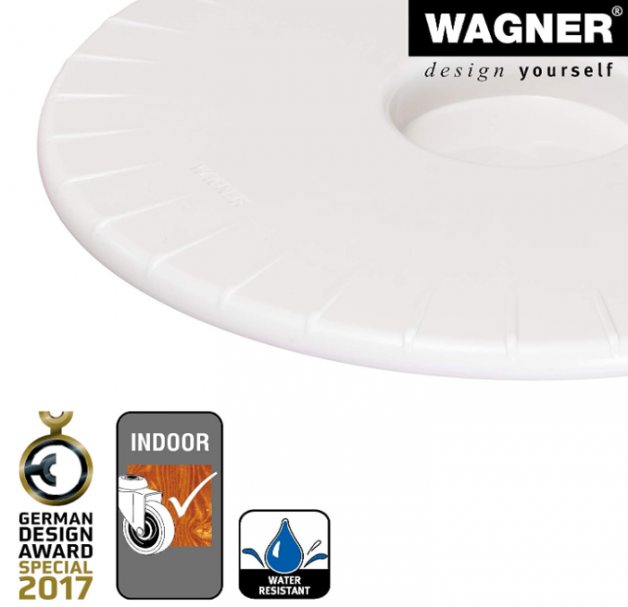 Suport ghiveci cu roti pentru plante WAGNER ULTRAFLAT Ø30cm, albă, 100 kg, 20044601 [5]