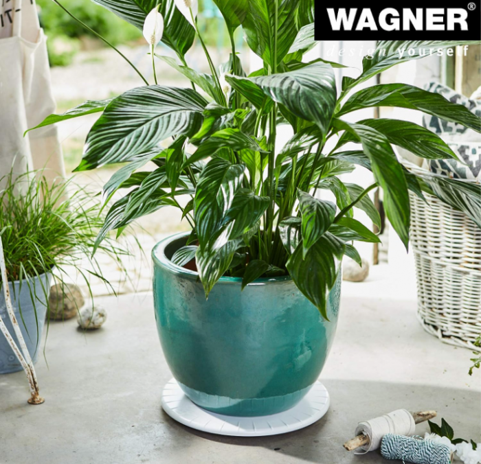 Suport ghiveci cu roti pentru plante WAGNER ULTRAFLAT Ø30cm, albă, 100 kg, 20044601 [3]