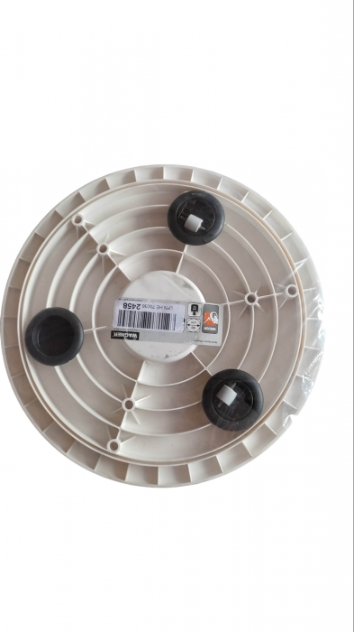 Suport ghiveci cu roti pentru plante WAGNER ULTRAFLAT Ø30cm, albă, 100 kg, 20044601 [2]