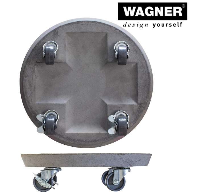 Suport ghiveci cu roți Wagner Ø 28 x 7,5 cm, Capacitate de incarcare 100kg, 20090101 [7]