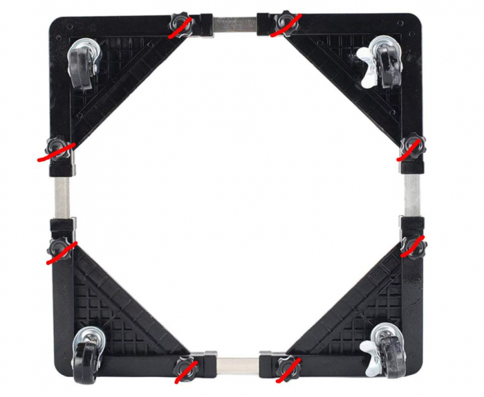 Suport mobil universal Woyufen pentru mașină de spălat și frigider, 40-60 cm [7]