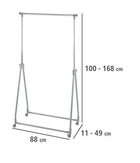 Suport pentru haine mobil WENKO, crom [7]