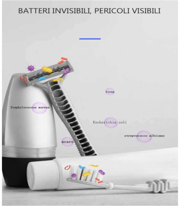 Suport periute de dinti cu sterilizare UV, 5 periuțe [6]
