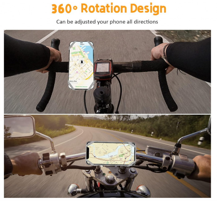 Suport universal de telefon pentru bicicletă, telefoane de 4.57 - 7 inci [6]