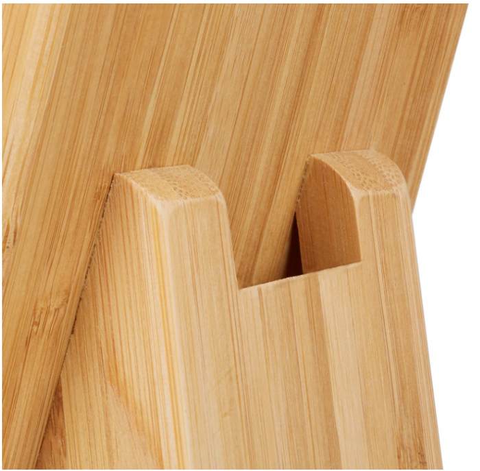 Suport vertical pentru cuțite cu insertie flexibila Relaxdays, din bambus , organizator de bucătărie [8]