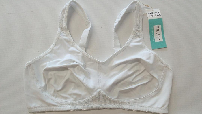 Sutien, bustiera sport pentru femei DORINA Flex, alb, Marimea 95C [2]