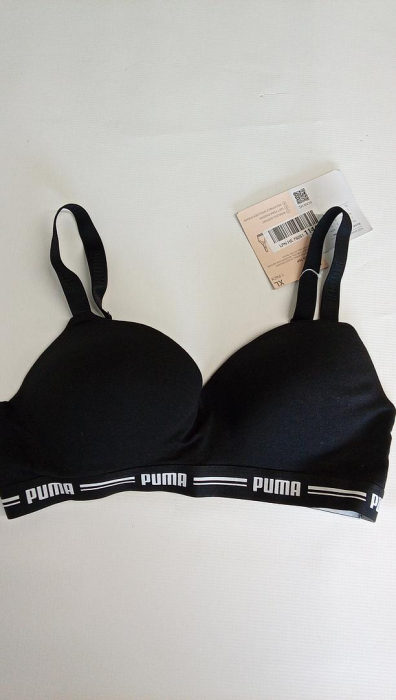 Sutien căptușit pentru femei Puma Iconic Padded, negru, Marimea XL [2]