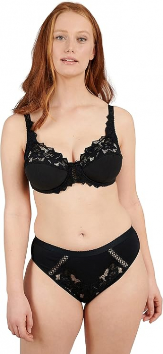Sutien cu armatura Sans Complexe Coton D'arum, negru, 85E [3]