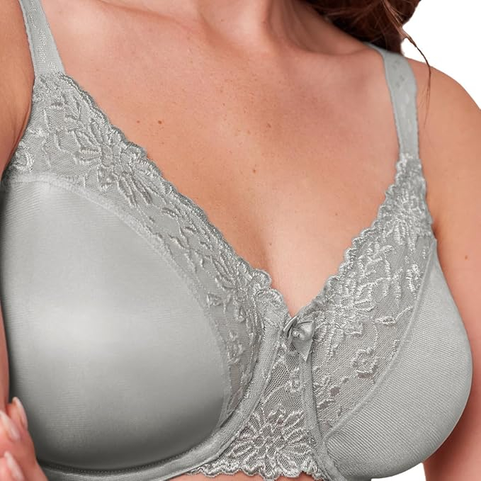 Sutien cu armatura Triumph Ladyform Soft W X Minimizer, 10166306, Gri, 80C [4]