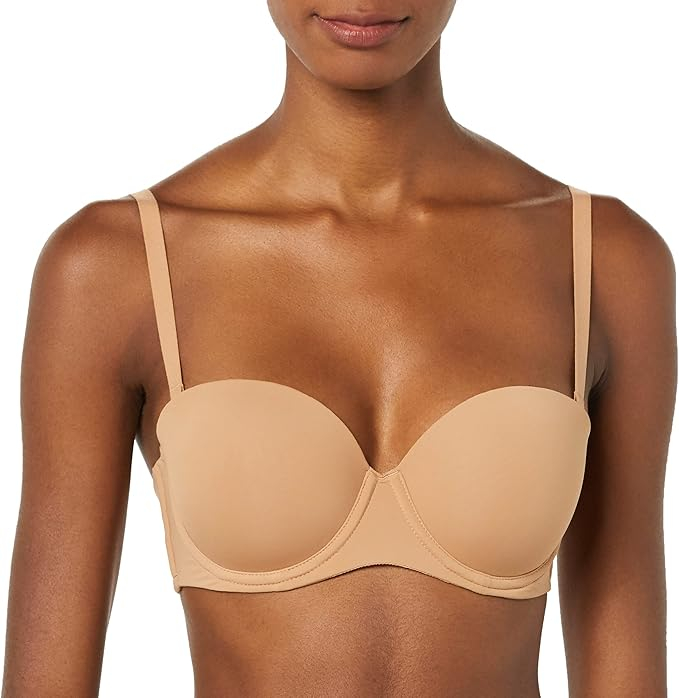 Sutien cu bretele detașabile pentru femei Amazon Essentials, bej, 75E [4]