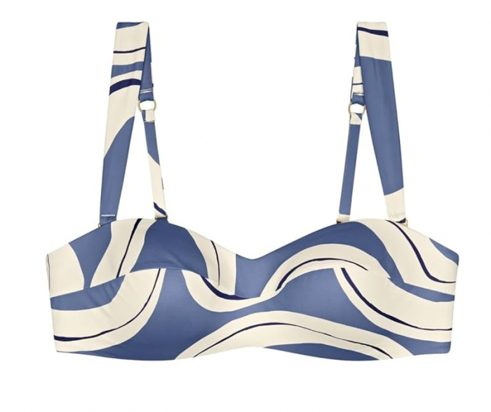 Sutien de baie pentru femei Triumph Summer Allure DP Bikini Top, alb/albastru, 38F [1]