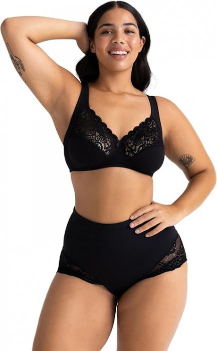 Sutien fara armatura pentru femei Dorina Georgina D1427A, negru, 80C [2]