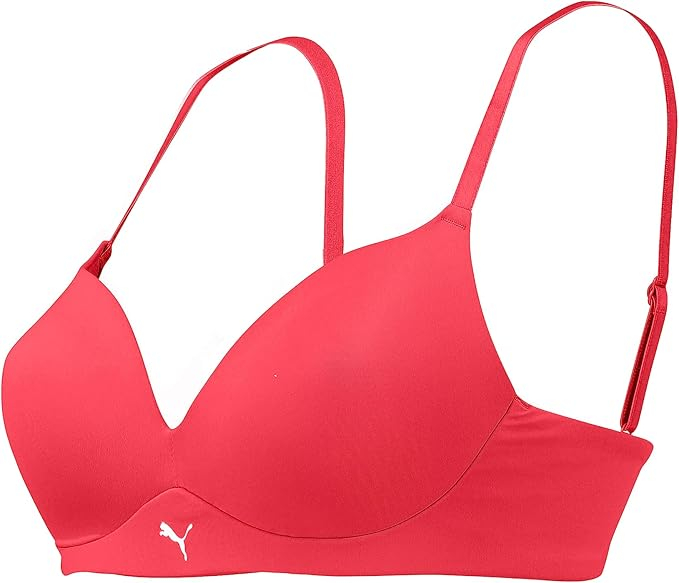 Sutien fara armatura pentru femei PUMA 100001008, rosu, 70B [3]