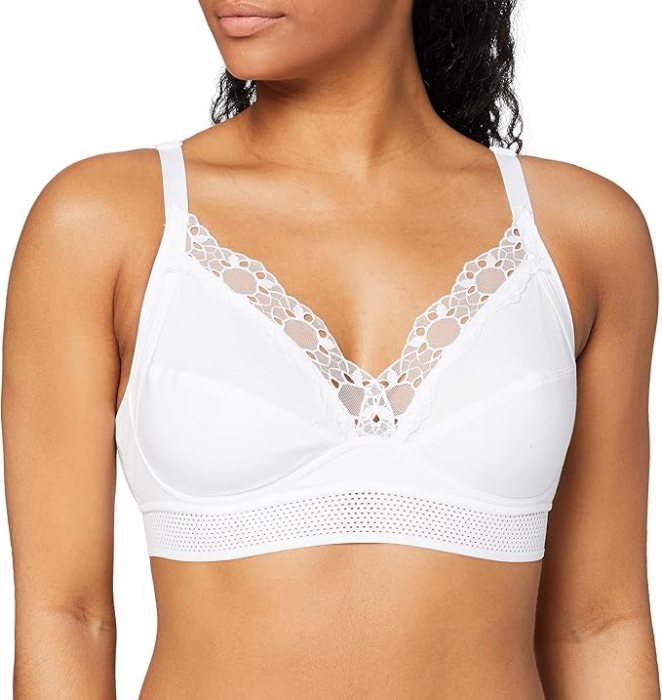 Sutien fără armătură Playtex Feel Good Support P0AUA, alb, 90E [1]