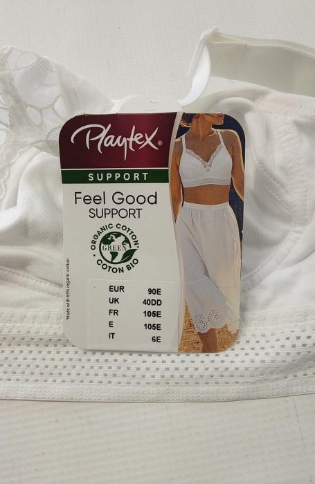 Sutien fără armătură Playtex Feel Good Support P0AUA, alb, 90E [7]
